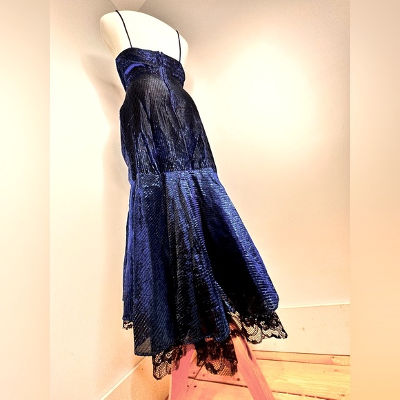 VINTAGE New Leaf by Samir 70s/80s Mermaid Cocktail dress - Picture 11 of 12